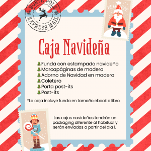 Caja Navideña - Con funda de tela para libro