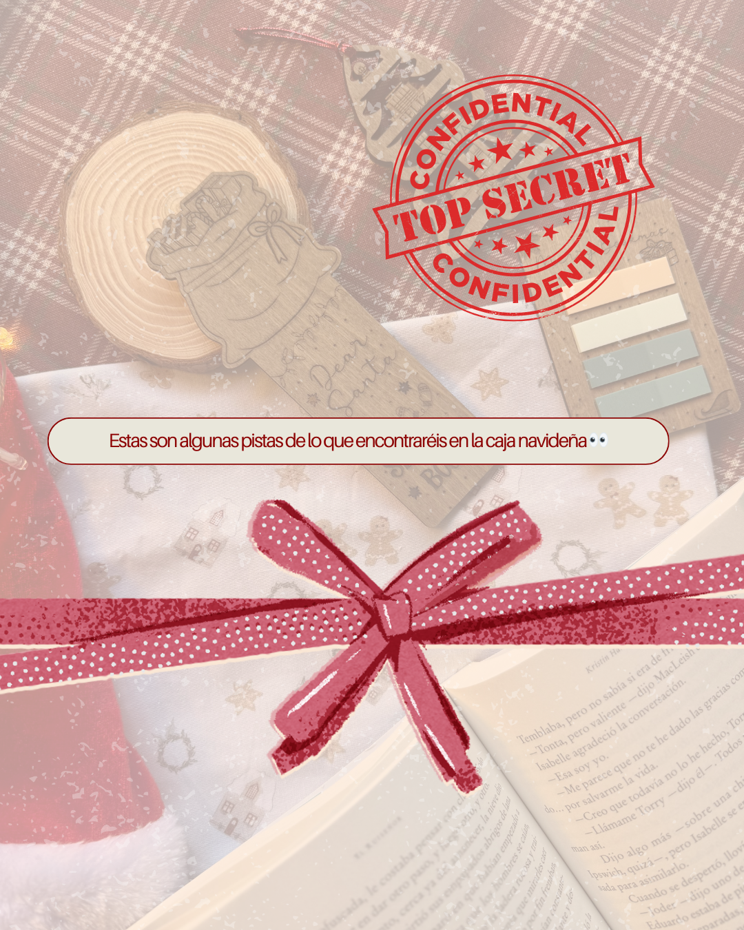 Caja Navideña – Con funda de tela para Ebook - Imagen 2