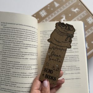 Marcapáginas Madera Navideño