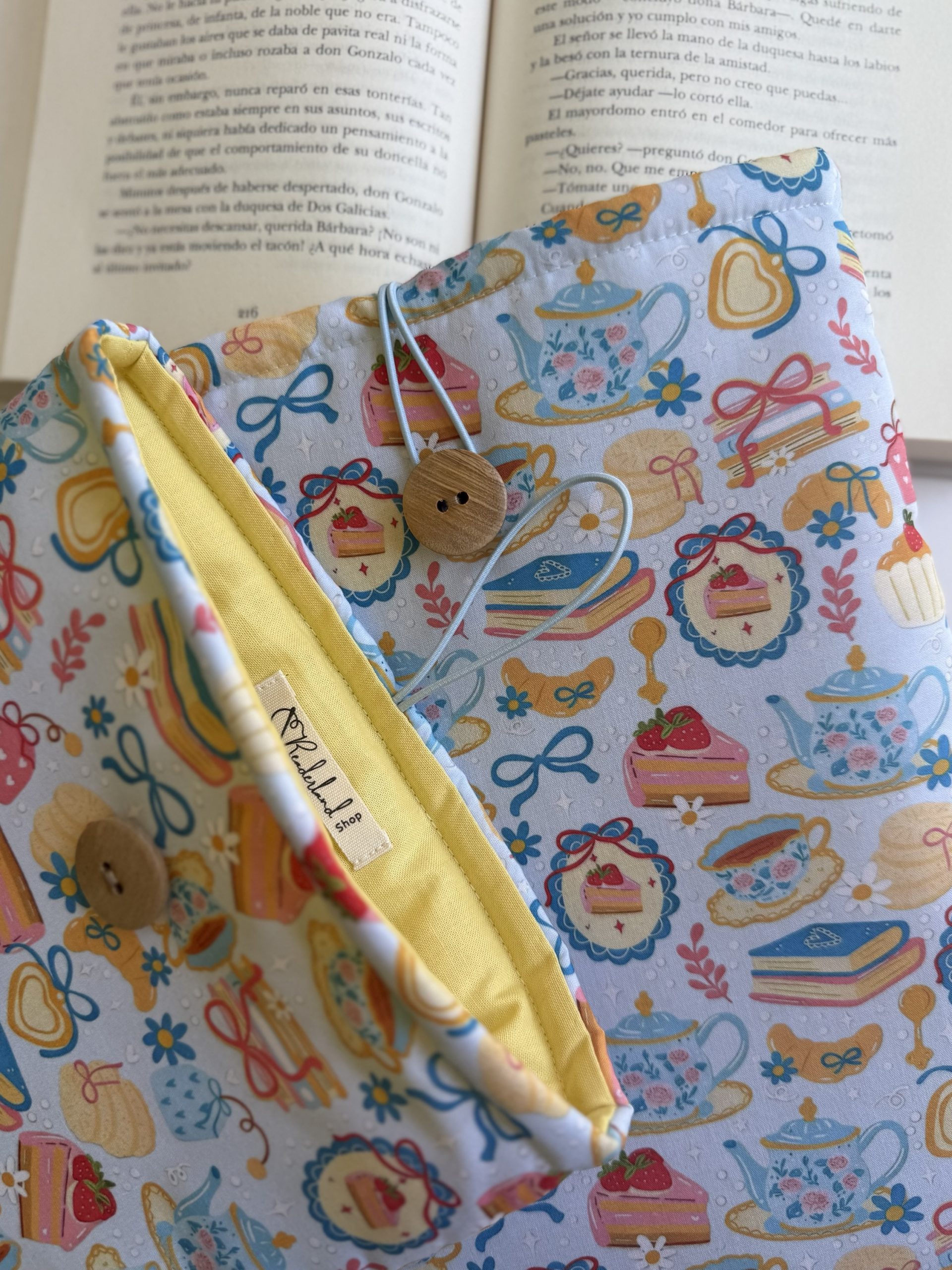 Book Lover - Funda de tela para libros